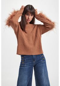 Twinset Milano - Sweter damski z piórami TWINSET #4