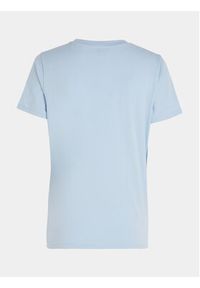 TOMMY HILFIGER - Tommy Hilfiger T-Shirt 1985 WW0WW37877 Błękitny Regular Fit. Kolor: niebieski. Materiał: bawełna #9