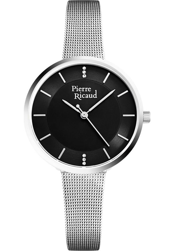 Zegarek Pierre Ricaud Zegarek damski Pierre Ricaud P23006.5114Q CYRKONIE srebrny. Kolor: srebrny