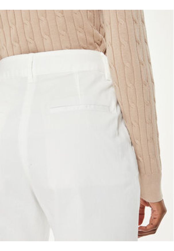 GANT - Gant Chinosy 4150261 Biały Slim Fit. Kolor: biały. Materiał: bawełna