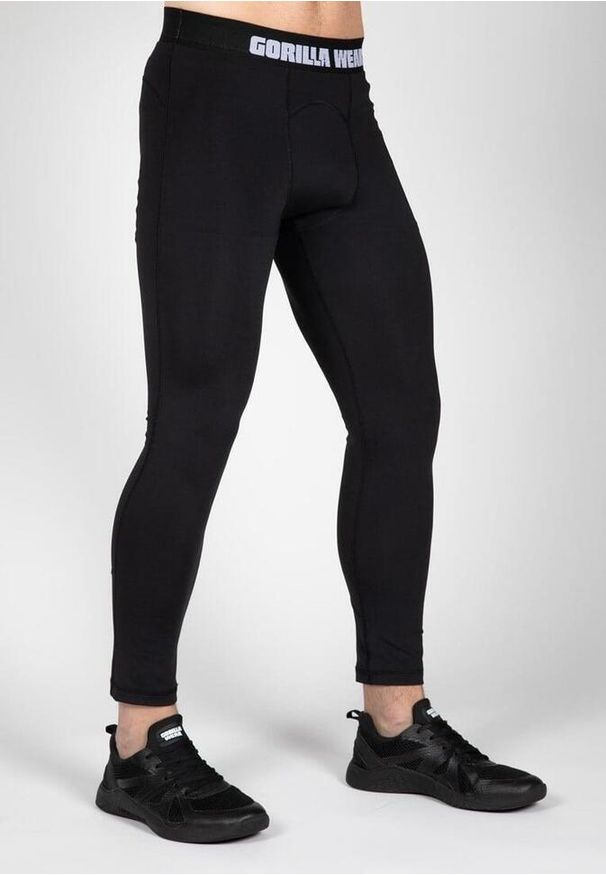 GORILLA WEAR - Columbus Rajstopy męskie - Czarny. Kolor: czarny. Sport: fitness