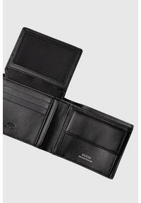 Guess - GUESS Czarny portfel męski Torino Bifold. Kolor: czarny. Materiał: skóra #5