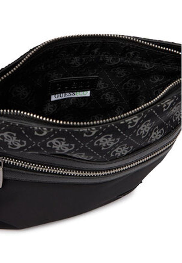 Guess Saszetka HMBENP P6123 Czarny. Kolor: czarny. Materiał: materiał