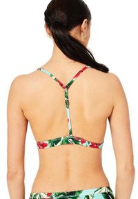 Góra od bikini Superdry Vintage T-Back Tri. Kolor: zielony. Materiał: lycra, poliester