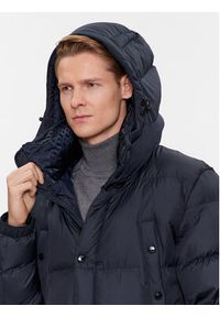BOSS Płaszcz zimowy Condolo 50498000 Granatowy Regular Fit. Kolor: niebieski. Materiał: syntetyk. Sezon: zima #6