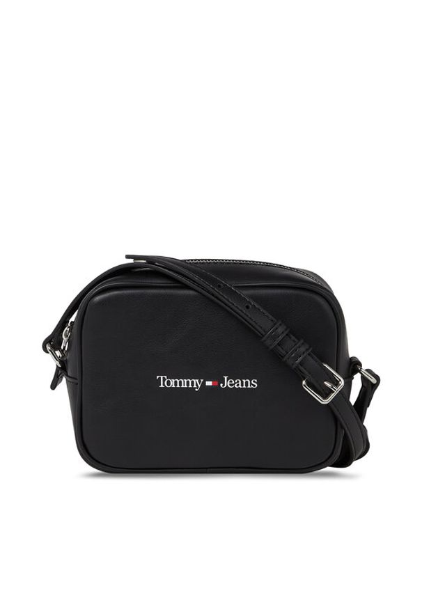 Tommy Jeans Torebka Camera Bag AW0AW15029 Czarny. Kolor: czarny. Materiał: skórzane