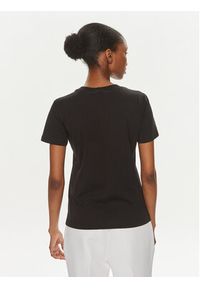 Versace Jeans Couture T-Shirt 76HAHG00 Czarny Slim Fit. Kolor: czarny. Materiał: bawełna #4