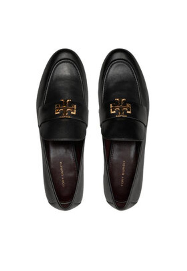 Tory Burch Loafersy Eleanor Loafer 158204 Czarny. Kolor: czarny. Materiał: skóra