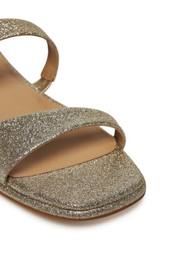 MICHAEL Michael Kors Klapki Jaida 40S5JDFS1M Złoty. Kolor: złoty. Materiał: skóra