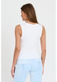 Juicy Couture - JUICY COUTURE Biały damski top Juicy As Hell Tank, Rozmiar XS. Kolor: biały #2