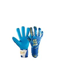 Rękawice bramkarskie Reusch Pure Contact Aqua. Kolor: niebieski, wielokolorowy, żółty. Sport: piłka nożna
