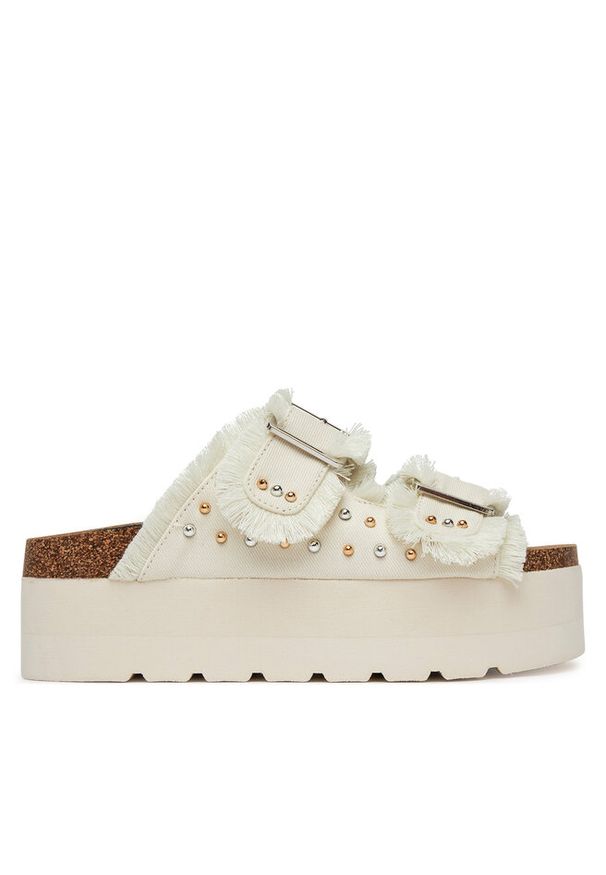 Klapki DeeZee. Kolor: beżowy