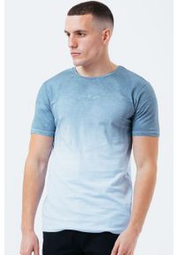 Hype T-shirt bawełniany BLUE DIP DYE wzorzysty. Kolor: niebieski. Materiał: bawełna #1