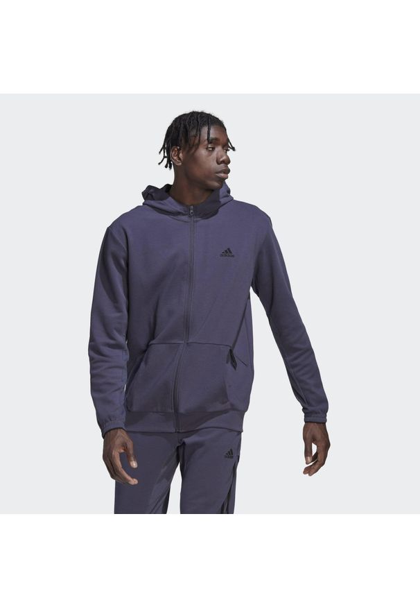 Adidas - Bluza z pełnym zamkiem błyskawicznym adidas Aeroready Yoga. Kolor: niebieski, wielokolorowy, czarny. Sport: fitness