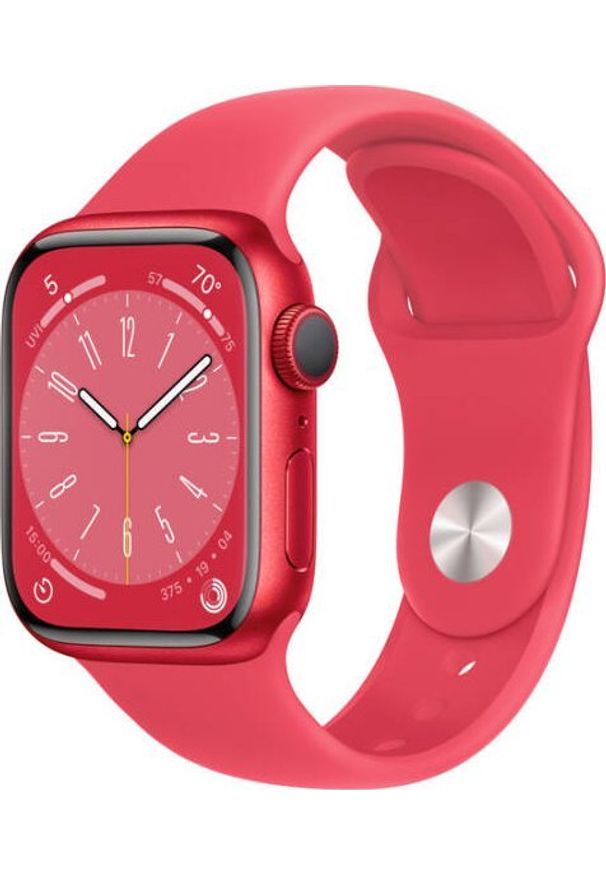 APPLE - Smartwatch Apple Watch 8 GPS 45mm Red Alu Sport Czerwony (MNP43). Rodzaj zegarka: smartwatch. Kolor: czerwony. Styl: sportowy