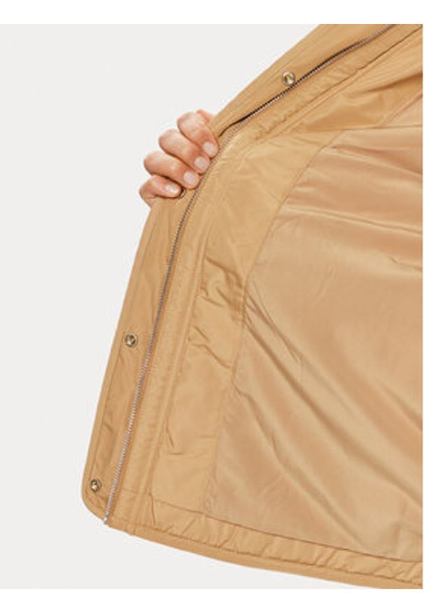 TOMMY HILFIGER - Tommy Hilfiger Kurtka przejściowa WW0WW42376 Beżowy Regular Fit. Kolor: beżowy. Materiał: syntetyk
