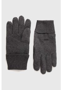 Superdry rękawiczki bawełniane męskie kolor szary. Kolor: szary. Materiał: bawełna #1