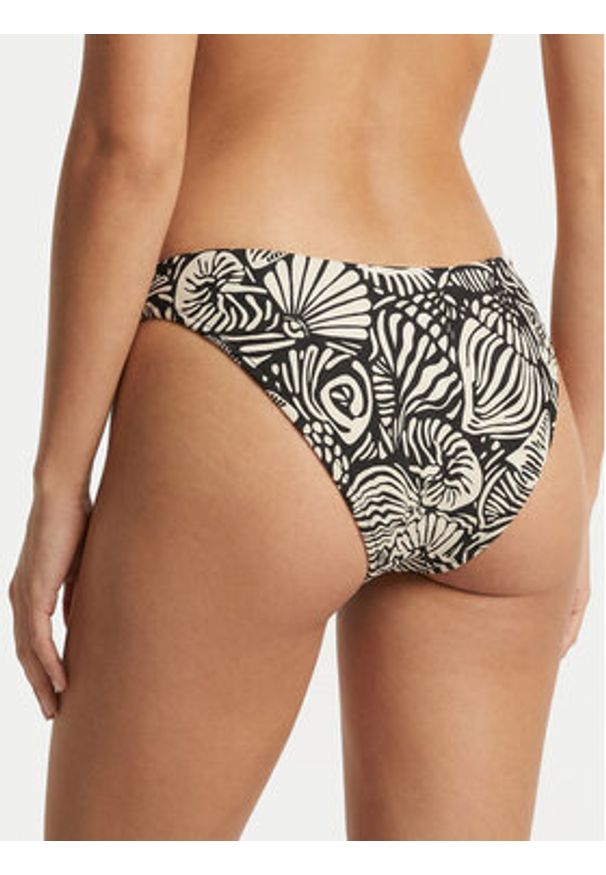 Seafolly Dół od bikini C Shells 40305-328 Czarny. Kolor: czarny. Materiał: syntetyk
