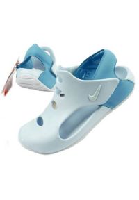 Sandały sportowe Nike Jr DH9465-401 niebieskie. Zapięcie: rzepy. Kolor: niebieski. Sezon: lato. Styl: sportowy #1