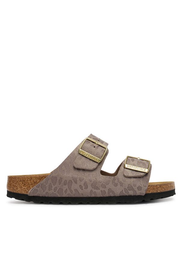 Birkenstock Klapki Arizona 1031941 Beżowy. Kolor: beżowy. Materiał: skóra