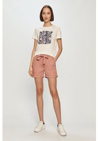 Pepe Jeans - Szorty Nomad. Kolor: różowy. Materiał: tkanina. Wzór: gładki #4