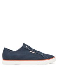 Calvin Klein Jeans Tenisówki Ess Vulc Low Mg Cv YM0YM01301 Granatowy. Kolor: niebieski. Materiał: materiał #1