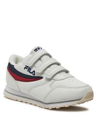 Fila Sneakersy Orbit Velcro Low Kids 1010785.98F Biały. Kolor: biały. Materiał: skóra