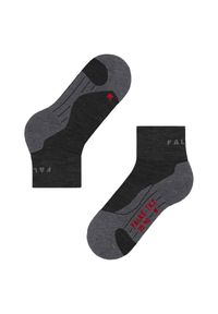 Krótkie skarpety damskie Falke TK2 Explore. Kolor: szary. Sport: turystyka piesza #1