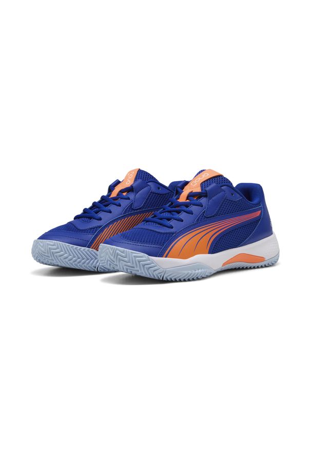 Puma - Buty do padla unisex NOVA Court Momo González PUMA. Kolor: biały, pomarańczowy, niebieski, wielokolorowy, żółty. Szerokość cholewki: normalna