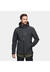 Kurtka męska softshell Alpinus Roignais. Kolor: czarny, szary, wielokolorowy. Materiał: softshell. Sezon: jesień. Sport: turystyka piesza #1