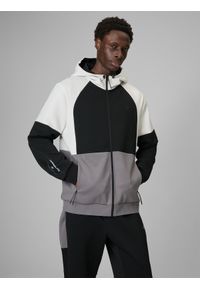 4f - 4F Bluza dresowa regular z kapturem męska - multikolor XXL. Okazja: na co dzień. Typ kołnierza: kaptur. Kolor: wielokolorowy. Materiał: dresówka. Styl: casual, sportowy #1