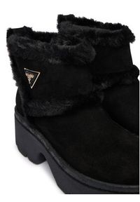 Guess Botki FLFBRD ESU10 Czarny. Kolor: czarny. Materiał: zamsz, skóra