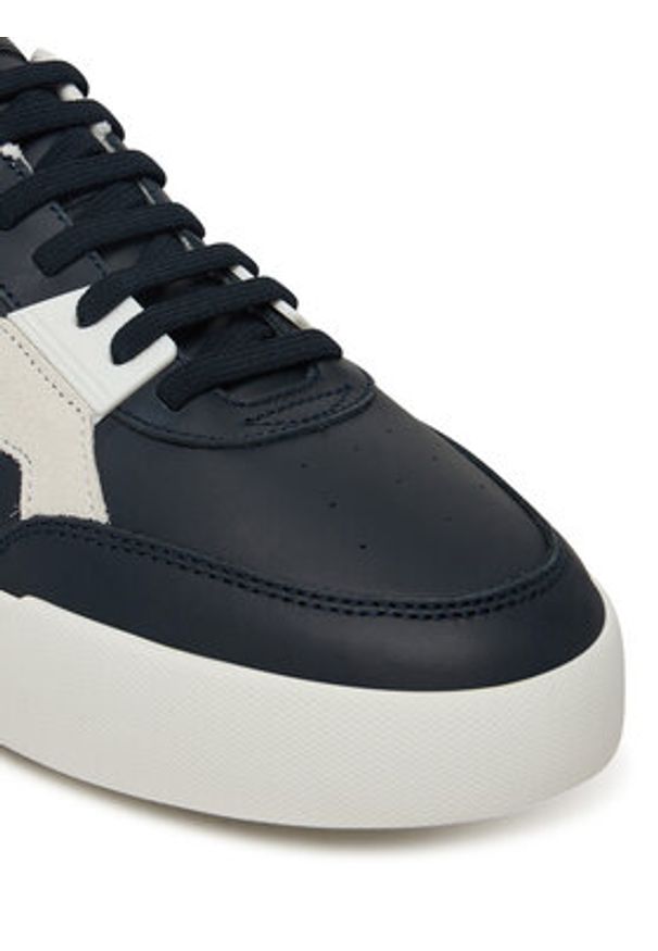 TOMMY HILFIGER - Tommy Hilfiger Sneakersy Th Court Craft Mix FM0FM05654 Granatowy. Kolor: niebieski. Materiał: skóra