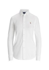 Polo Ralph Lauren Koszula Heidi 211664427003 Biały Slim Fit. Typ kołnierza: polo. Kolor: biały. Materiał: bawełna