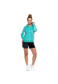 Czarne Damskie Welurowe Spodenki Moraj. Okazja: na co dzień, na spacer. Kolor: czarny. Materiał: welur. Styl: sportowy, elegancki, klasyczny, casual #4