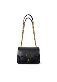 Lauren Ralph Lauren - LAUREN RALPH LAUREN Torebka 431974552001 Czarny. Kolor: czarny. Materiał: skórzane