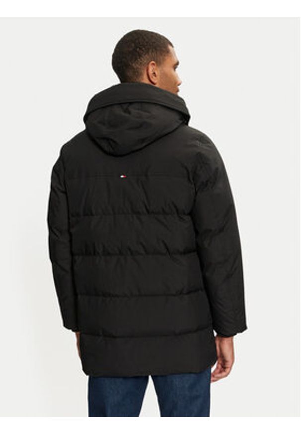 TOMMY HILFIGER - Tommy Hilfiger Kurtka zimowa Rockie MW0MW36593 Czarny Regular Fit. Kolor: czarny. Materiał: syntetyk. Sezon: zima
