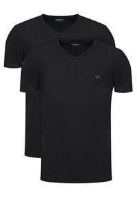 Emporio Armani Underwear Komplet 2 t-shirtów EM000392 AF14132 MC005 Czarny Regular Fit. Kolor: czarny. Materiał: bawełna