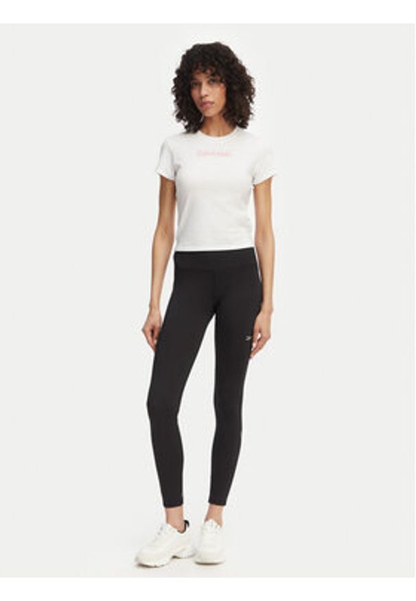 Calvin Klein T-Shirt LVGWS6K240 Biały Regular Fit. Kolor: biały. Materiał: syntetyk