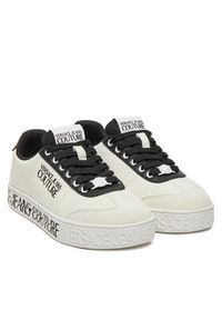 Versace Jeans Couture Sneakersy 78VA3SK6 Biały. Kolor: biały. Materiał: skóra, zamsz #5