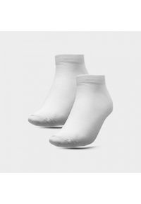 outhorn - Skarpetki basic do kostki damskie (2 pary). Materiał: bawełna, elastan, włókno, poliester, poliamid