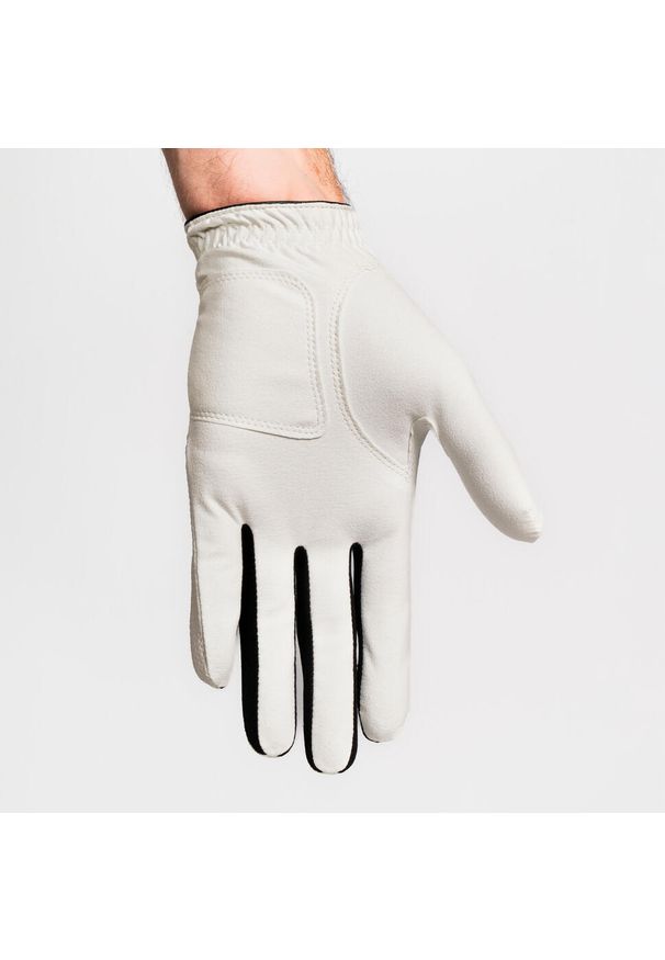 INESIS - Rękawica do golfa męska Inesis WW oddychająca dla praworęcznych. Kolor: biały. Materiał: materiał, lycra, mesh, zamsz. Sport: golf