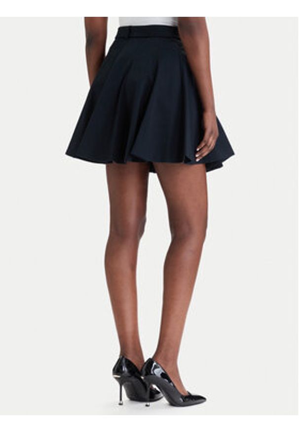 Versace Jeans Couture Spódnica plisowana 80HAE801 N0715 Czarny Regular Fit. Kolor: czarny. Materiał: bawełna