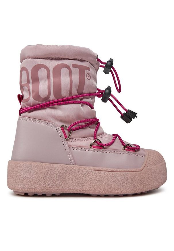 Śniegowce Moon Boot. Kolor: różowy. Materiał: polar