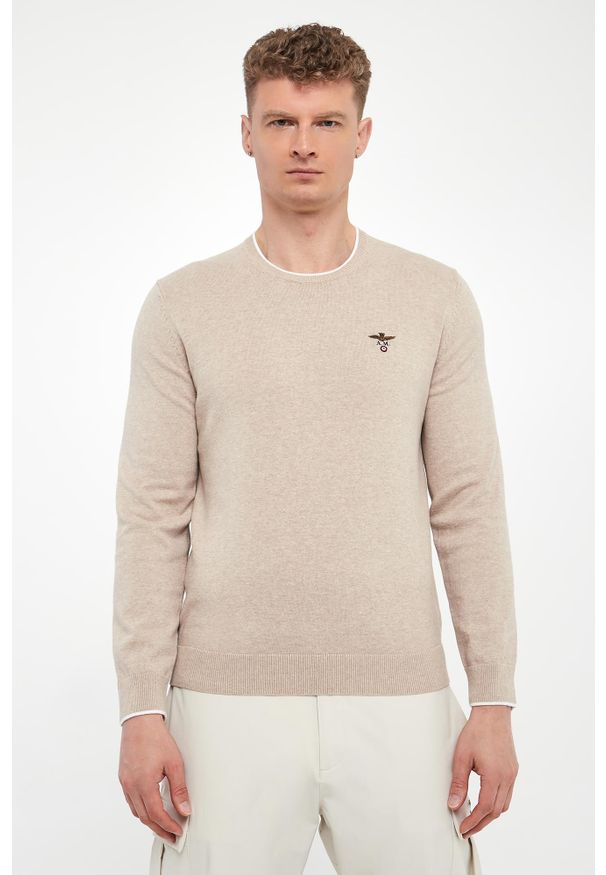 Aeronautica Militare - Sweter męski z logo AERONAUTICA MILITARE