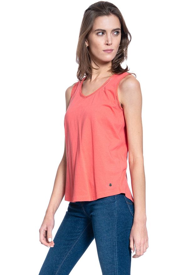Mustang - DAMSKI T-SHIRT MUSTANG ALMA V LIEN 1009483 8204