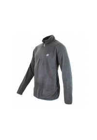 PEAK MOUNTAIN - Polar z kapturem zapinany na zamek 1/2 Peak Mountain. Typ kołnierza: kaptur. Kolor: szary. Materiał: polar. Sezon: zima. Sport: turystyka piesza #2