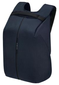 Samsonite Securipak 2.0 14.1'' granatowy. Kolor: niebieski. Materiał: materiał, tkanina. Styl: młodzieżowy, elegancki