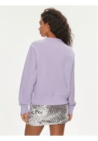 Guess Bluza W2YQ16 KBA10 Fioletowy Regular Fit. Kolor: fioletowy. Materiał: bawełna #5
