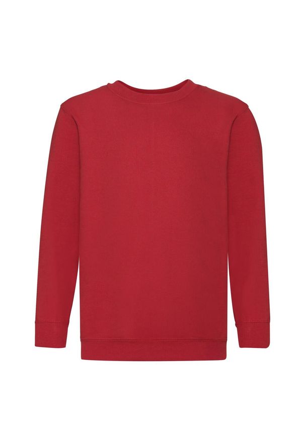 FRUIT OF THE LOOM - Bluza Dziecięca Classic Setin. Kolor: czerwony